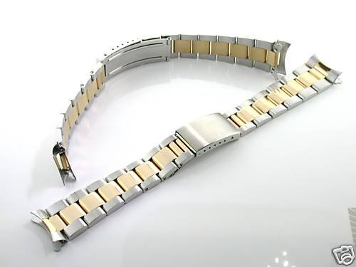 

Oyster Watch Band Submariner Gold/ss for Rolex 20mm Heavy