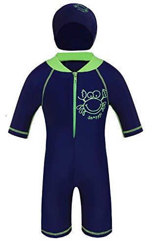 Jojobaby Kids Boys Wear Surfing Suits Sun Protection Beach Swimsuit Swimwear (110(Age:4-5Y))