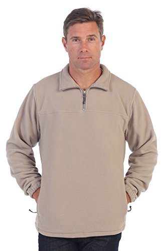Gioberti Mens Half Zip Polar Fleece Jacket