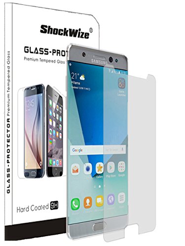 Samsung Galaxy Note 7 Ballistic Screen Protector ShockWize ® [Tempered Glass] [NOT Edge to Edge] .3mm Thin Premium Real Glass Screen Protector Galaxy Note 7 [Lifetime Warranty] (1x)