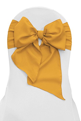 Algopix Similar Product 7 - LA Linen Polyester Poplin Chair Bow