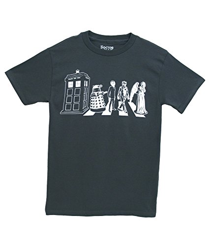 Doctor Dr. Who Tardis Dalek Abbey Road Street Crossing Adult T-Shirt Tee