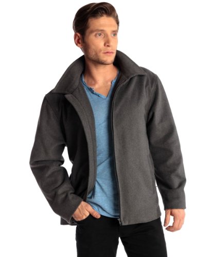 Alpine Swiss Mens Wool Blend Zipper Jacket 28