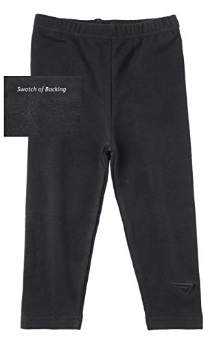 Sportoli® Baby Girls and Toddlers Cotton Blend Jersey Knit Solid Long Leggings - Black (Size 2T)