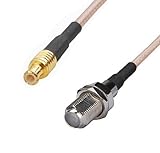 DHT-RF coaxial coax cable F female to MCX male straight 50CM