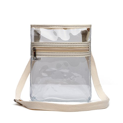 Algopix Similar Product 3 - Small Clear Crossbody Messenger Bag 