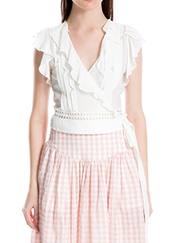 Algopix Similar Product 12 - MAXSTUDIO Cotton Crepon Pleated Ruffled