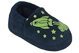 Capelli New York Moccasin With Rocket Glow In The Dark Toddler Boys Indoor Slipper Navy 4/5