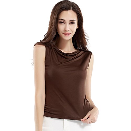 ForeverSilk Women's 100% Silk Knitted Casual Tank Top