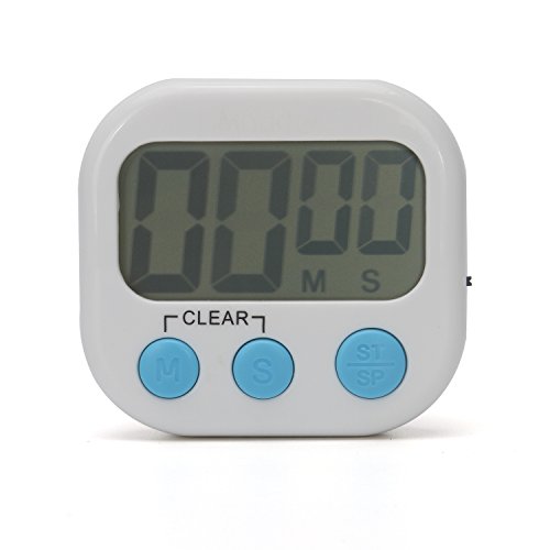 MADO Digital Kitchen Timer, Cooking Timer Clock with Loud Alarm Magnetic Back and Retractable Stand for Cooking Baking Grilling, Minute Second Countdown, Large LCD Display