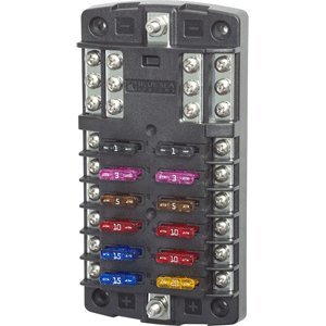 

Blue Sea 5031 ST Blade Fuse Block w/o Cover - 12 Circuit w/Negative Bus