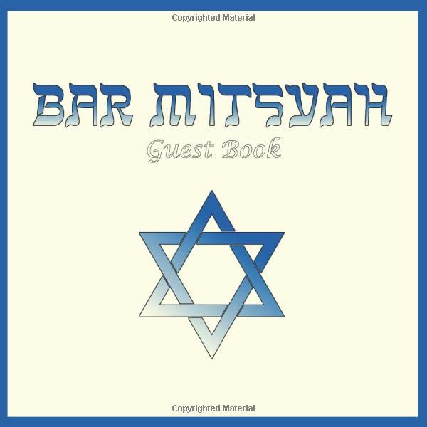 Bar Mitzvah Guest Book: Guest Book for Bar Mitzvah Party by AMP Goods