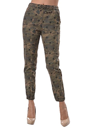 American Bazi Women's Star Print Jogger Pants SCLJ150 - CAMO