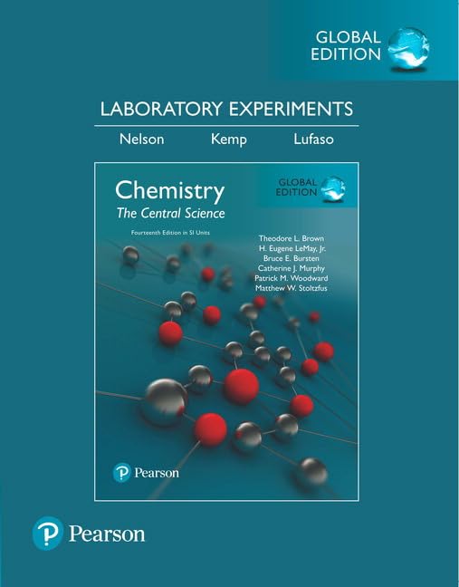 Laboratory Experiments for Chemistry: The Central Science, S by Theodore L. Brown