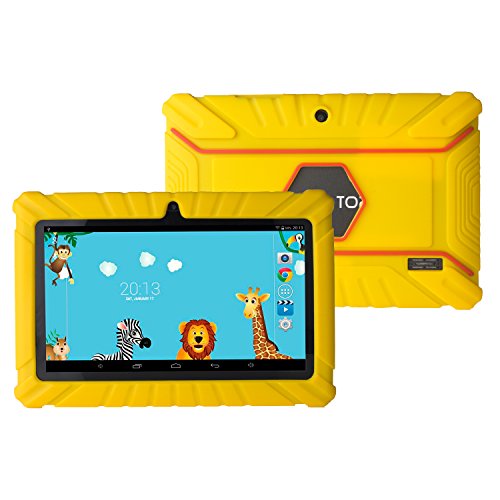 PUGO TOP 7 inch Shock Proof Kids Friendly Silicone Anti-slip Bumper Case for Dragon Touch Y88X Plus/Y88X/Y88, A13, Q88, Chromo inc 7'', Alldaymall A88X 7