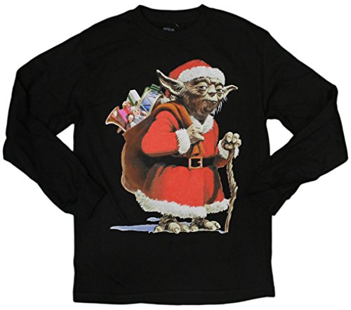 Star Wars Yoda Santa Yoda Christmas Edition Long Sleeve Shirt, Officially Licensed