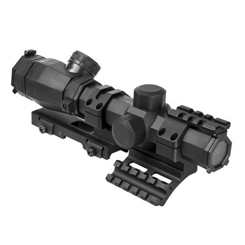 

Ncstar Octagon 1.1-4X20 Scope/ P4 Sniper/ And Vism Vmsprb Mount Combo, BLACK SOCTP11420G/SPR