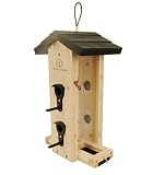 WildBird Care Vertical Pull-out Tray Bird Feeder BCF4B,Natural color