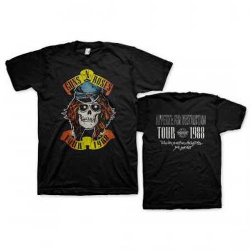 Bravado Guns 'N Roses Appetite Tour 1988 T-Shirt - Black