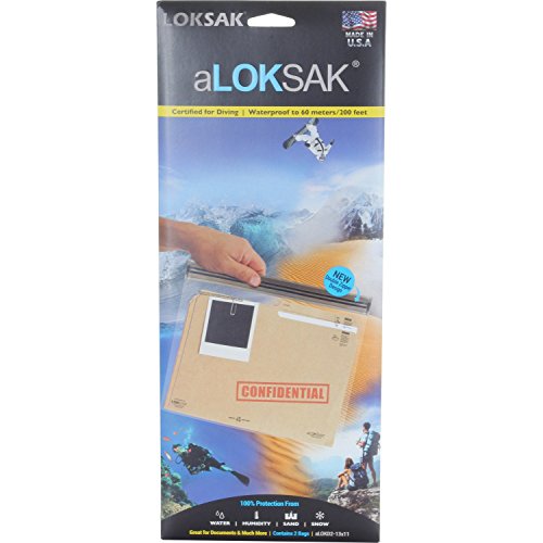 Loksak aLoksak 13 x 11in 2 pack Drybag