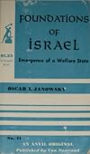Foundations of Israel; emergence of a welfare state