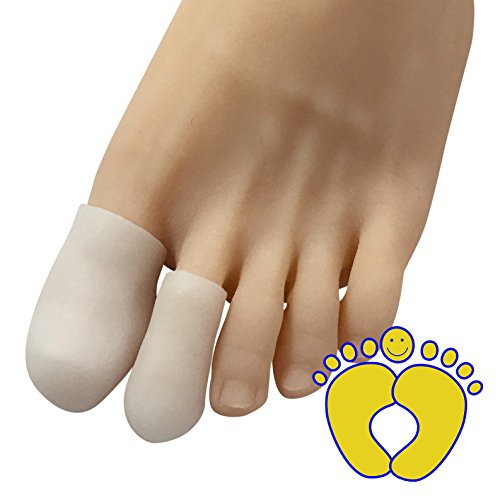 HappyFeet Toe Cap Toe Protector Sleeve - For Bunion, Hammer, Toe Rubbing 2- Pack