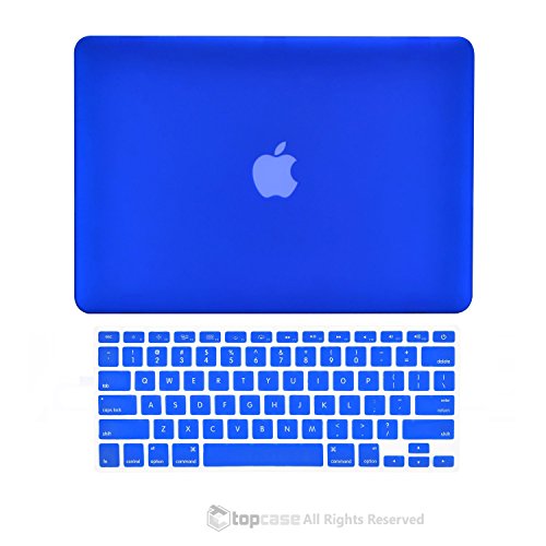 TopCase 2 in 1 Rubberized Hard Case Cover and Keyboard Cover for Macbook Pro 15