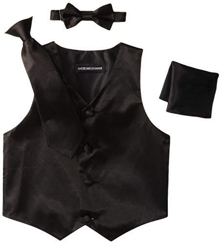 

American Exchange Little Boys's' Satin 4 Piece Vest Set