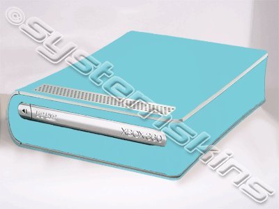 

Microsoft Xbox 360 HD DVD Skin - NEW - ICE BLUE system skins faceplate decal mod