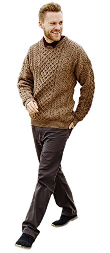 Merino Wool Aran Sweater - Baínín
