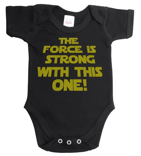 The force is strong with this one funny baby boy/girl babygrow vest