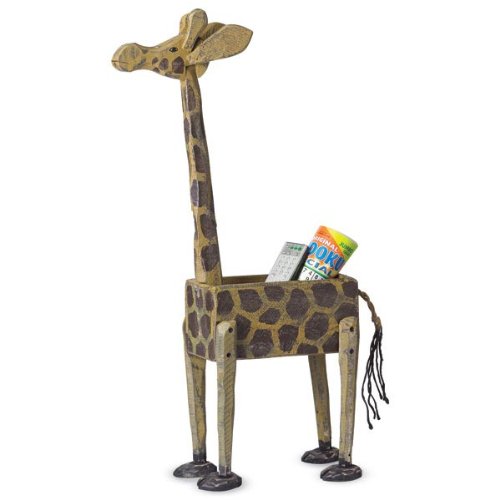

Indoor Outdoor Standing Wooden Giraffe Box