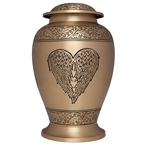 Algopix Similar Product 14 - Ansons Urns Angel Heart Cremation Urn 