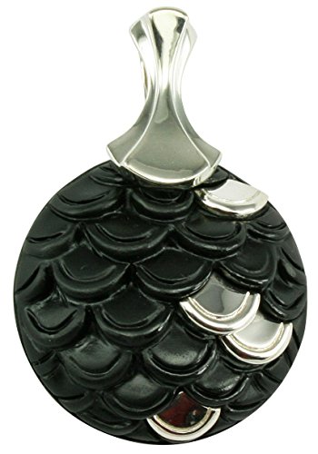 Algopix Similar Product 11 - Unique Natural Black Stone Sterling