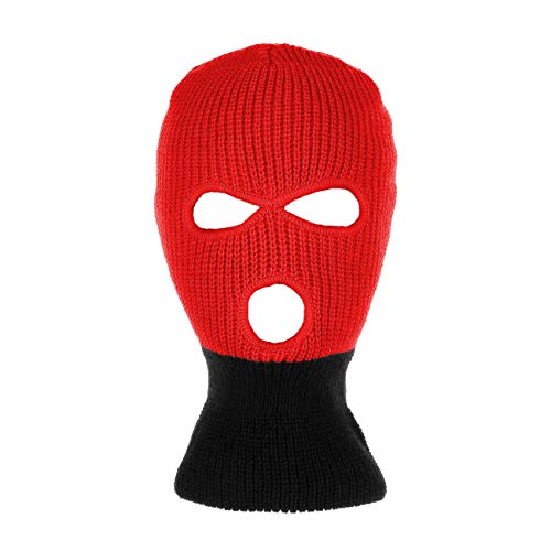 Algopix Similar Product 9 - Knitted 3Hole Full Face Cover Ski Mask