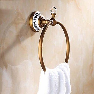Algopix Similar Product 1 - XYXH Towel Ring Antique Brass