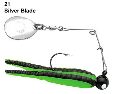 

Johnson BSVP1/8-BCD Nickel Plated Blade Beetle Spin, Black Coach Dog, 1-1/2-Inch