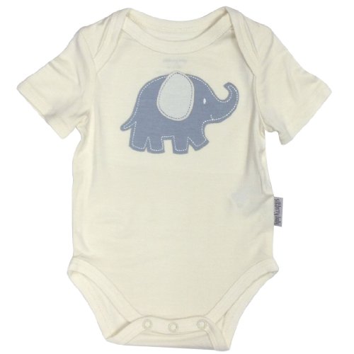 Silkberry Baby Bamboo Unisex-Baby Newborn Short Sleeve Lap Neck Bodysuit
