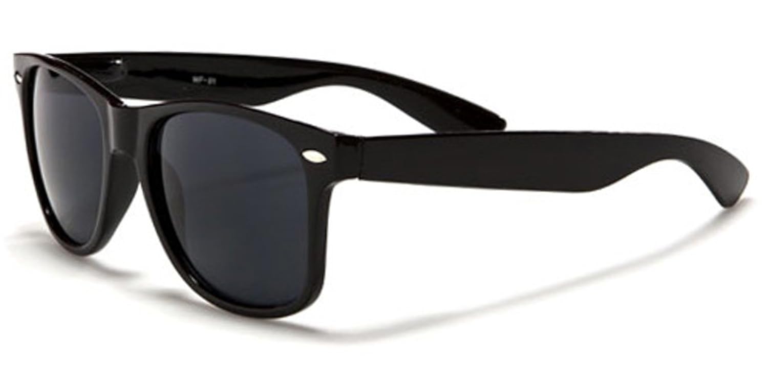 

Dark Lens Retro Wayfarer Sunglasses Flex Fit Frame - Multiple Colors