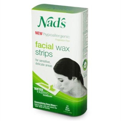 Nads Hair Removal Facial Strips 24 Count