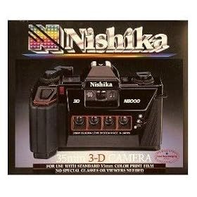 Nishika 35mm 3-D Camera N8000 + Strap, Owners manual & Batteries