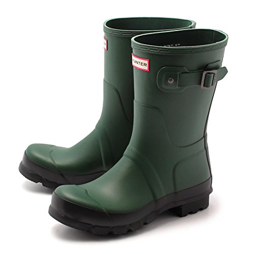 ハンターブーツ オリジナル ツートーン ショート HUNTER BOOT MFS9000RTT MEN ORIGNAL TWOTONE SHORT メンズ レインブーツ 01.フォレストグリーン UK9.0(28cm) [並行輸入品]