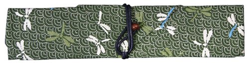 

Portable chopsticks bag dragonfly green