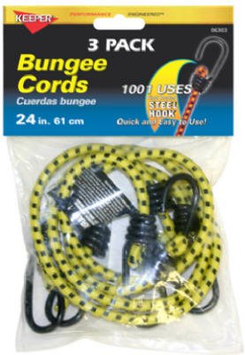 

Keeper 06303 24 inch Bungee Cord, 3 Pack