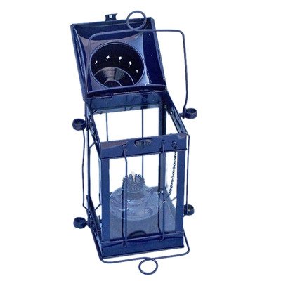 Cargo Oil Lamp Size: 18″ H x 9.5″ W x 7.5″ D, Finish: Dark Blue
