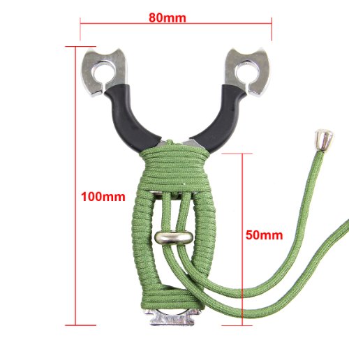 

VERRY100AXE Ergonomic Stainless Powerful Slingshot Sling Shot Catapult Hunter Hunting