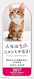 人生はもっとニャンとかなる!  2017年 カレンダー 壁掛け  CL-370