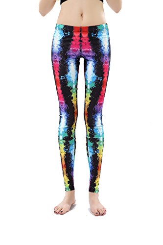 Women Leggings - Sunzel Women's Digital Print Ankle Length Footless Design Leggings Neon lights