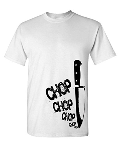 CHEFS KNIFE chop chop - cook gourmet foodie - Mens Cotton T-Shirt