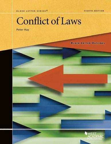 Black Letter Outline on Conflict of Laws (Black Letter Outlines) by Peter Hay